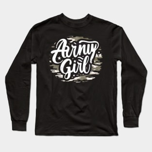 army girl Long Sleeve T-Shirt